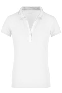 Ladies' Elastic Polo Short-Sleeved