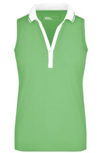 Ladies' Elastic Polo Sleeveless
